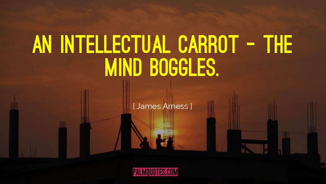 James Arness Quotes: An intellectual carrot - the