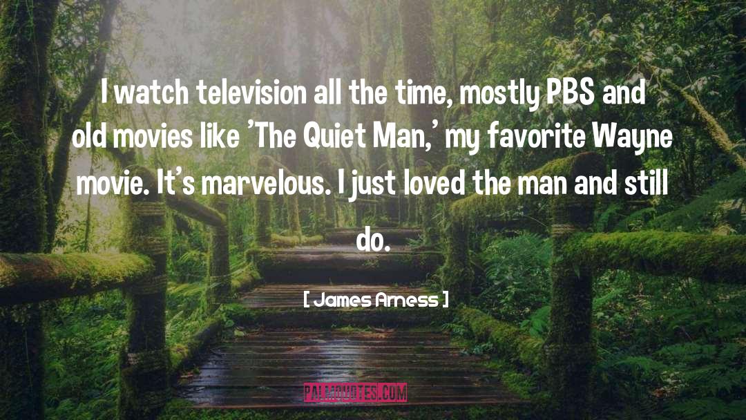 James Arness Quotes: I watch television all the