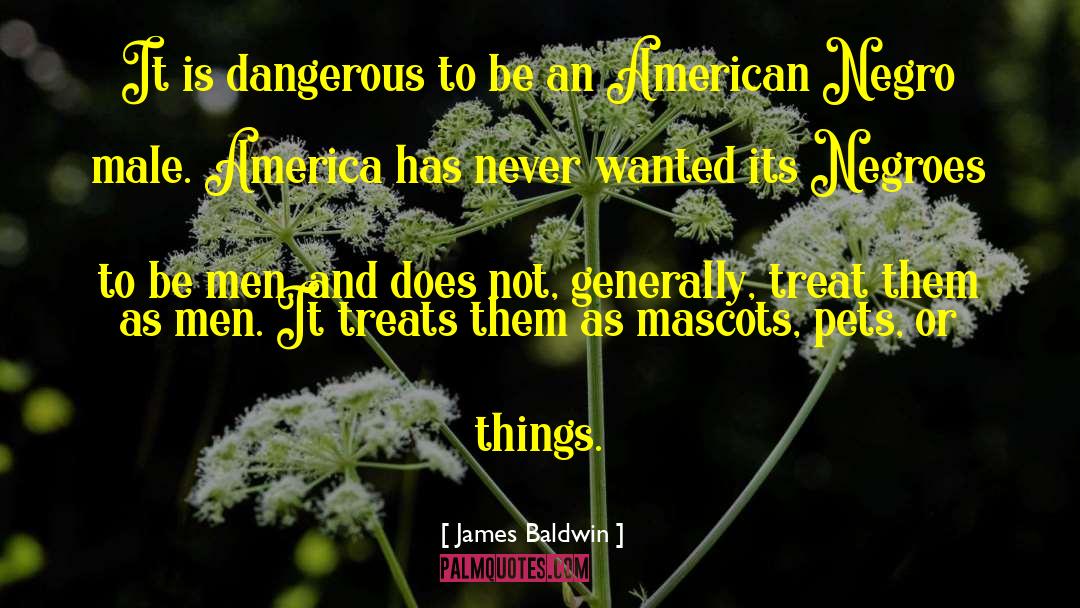 James Baldwin Quotes: It is dangerous to be