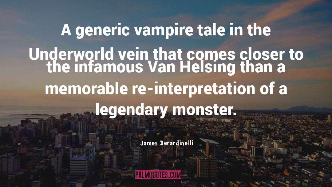 James Berardinelli Quotes: A generic vampire tale in