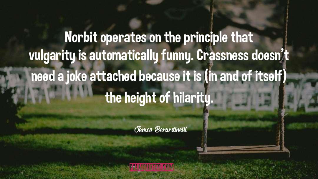 James Berardinelli Quotes: Norbit operates on the principle