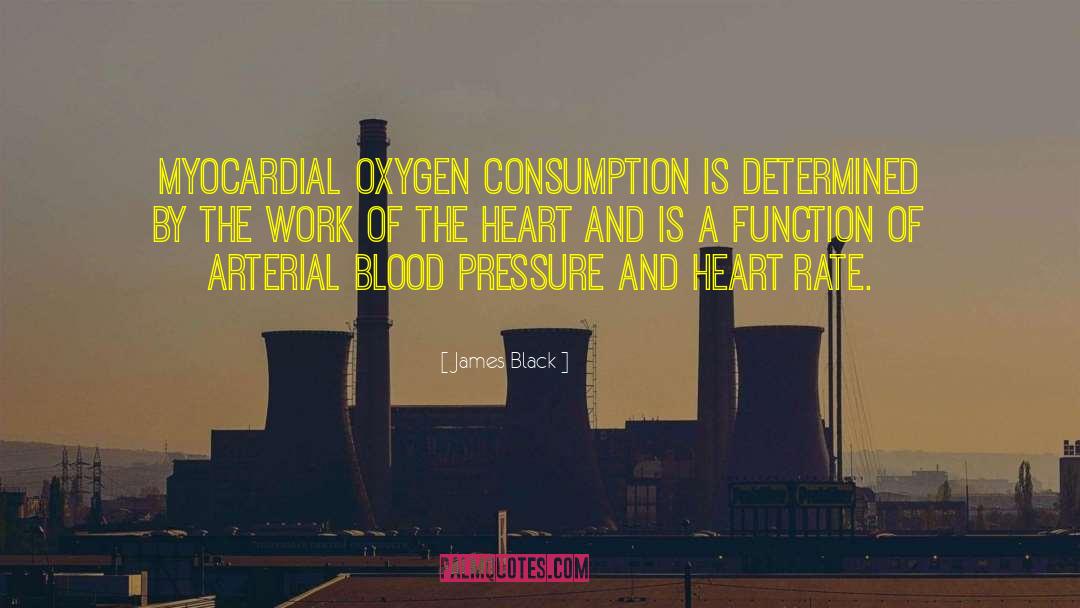 James Black Quotes: Myocardial oxygen consumption is determined