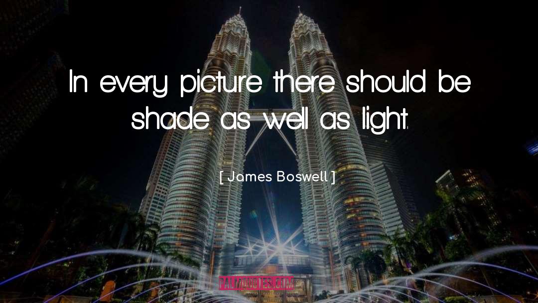 James Boswell Quotes: In every picture there should