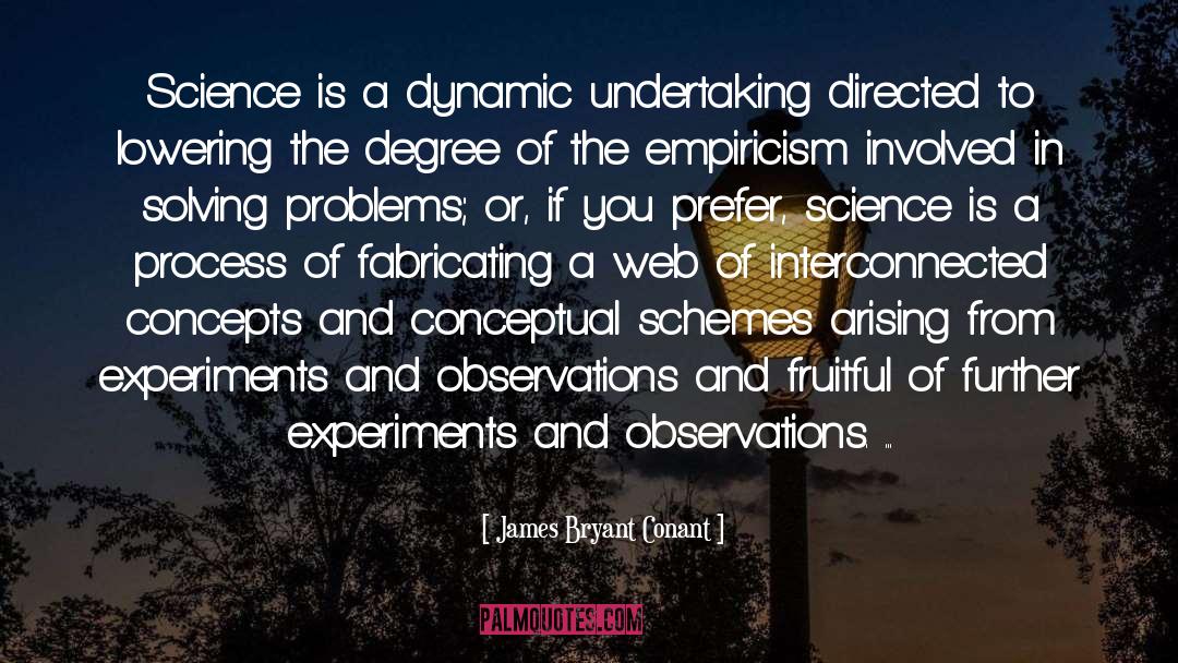 James Bryant Conant Quotes: Science is a dynamic undertaking