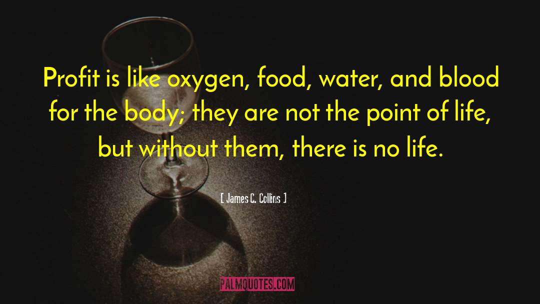 James C. Collins Quotes: Profit is like oxygen, food,