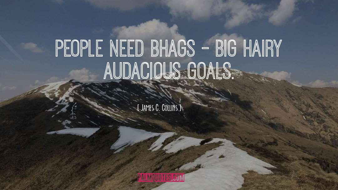 James C. Collins Quotes: People need BHAGs - big