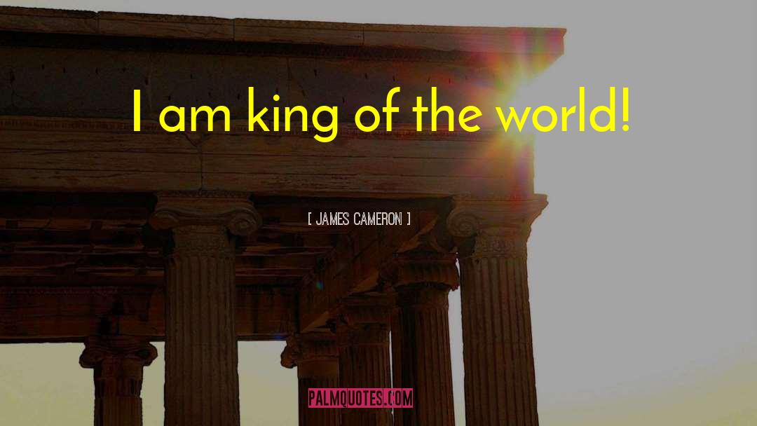 James Cameron Quotes: I am king of the