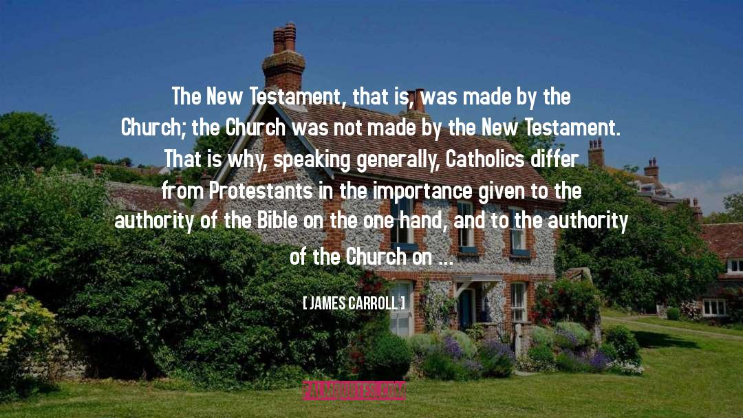 James Carroll Quotes: The New Testament, that is,