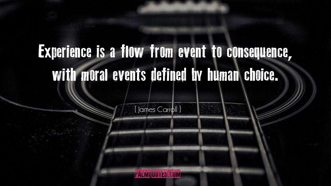 James Carroll Quotes: Experience is a flow from