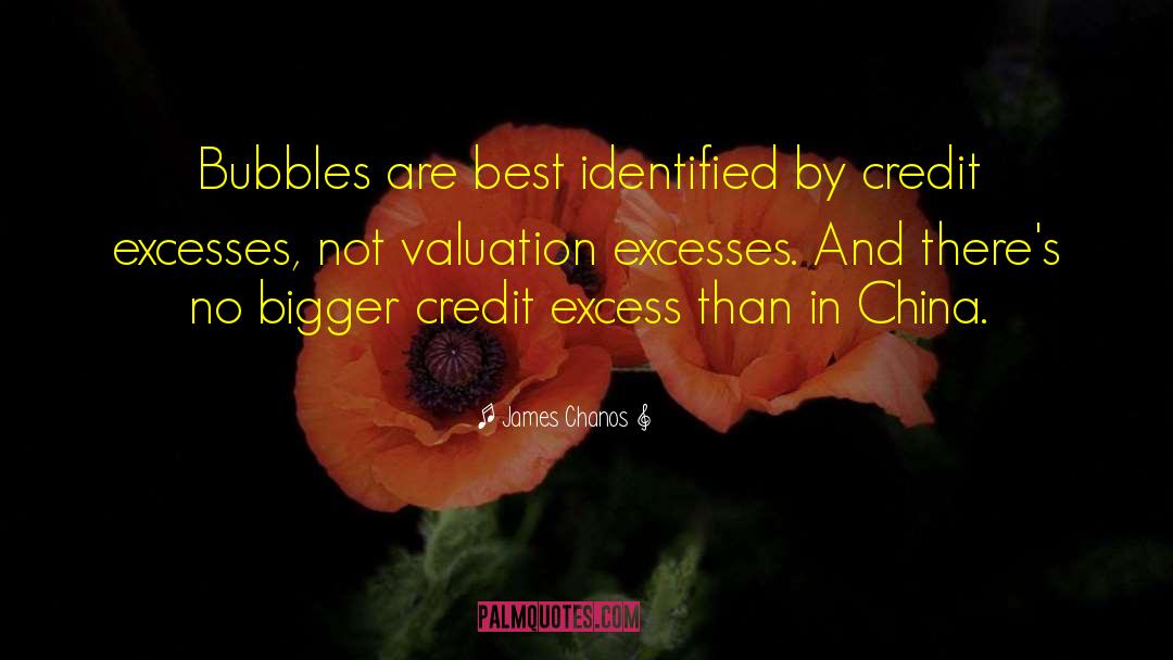 James Chanos Quotes: Bubbles are best identified by