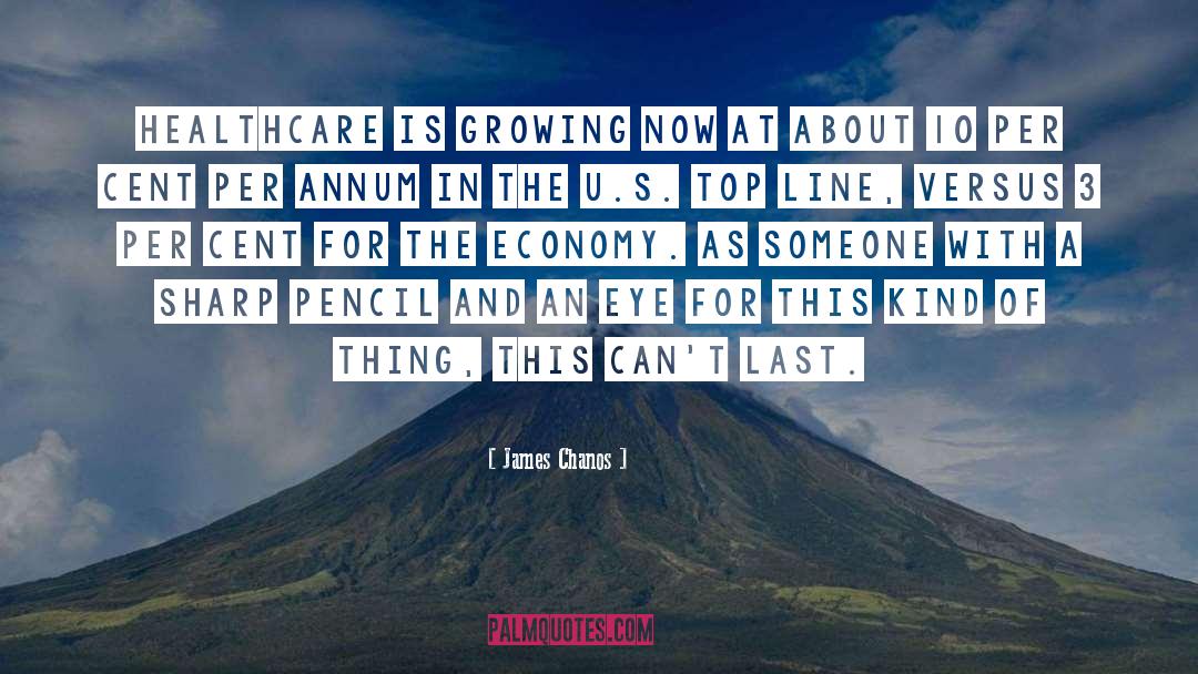 James Chanos Quotes: Healthcare is growing now at