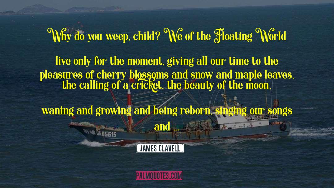 James Clavell Quotes: Why do you weep, child?