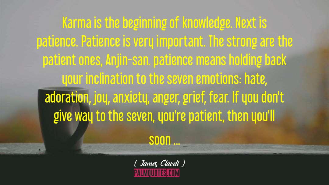 James Clavell Quotes: Karma is the beginning of