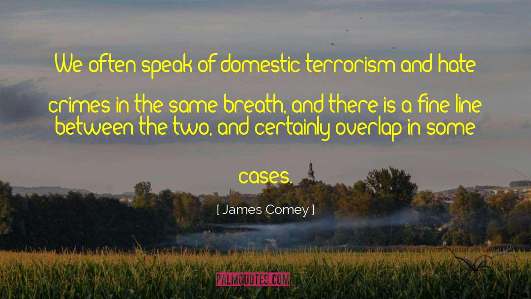 James Comey Quotes: We often speak of domestic