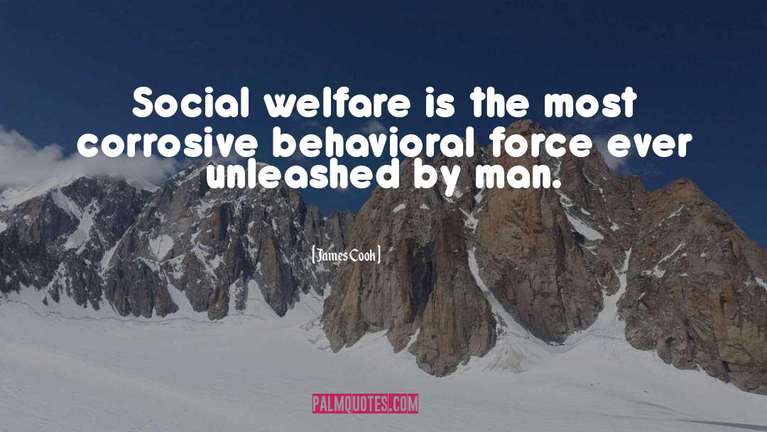 James Cook Quotes: Social welfare is the most