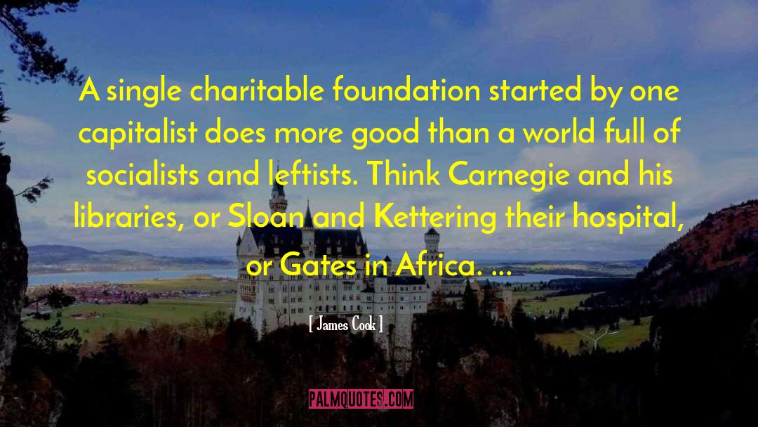 James Cook Quotes: A single charitable foundation started