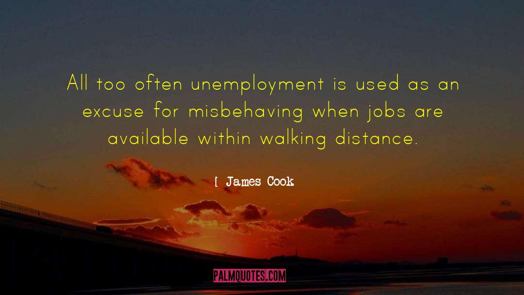 James Cook Quotes: All too often unemployment is
