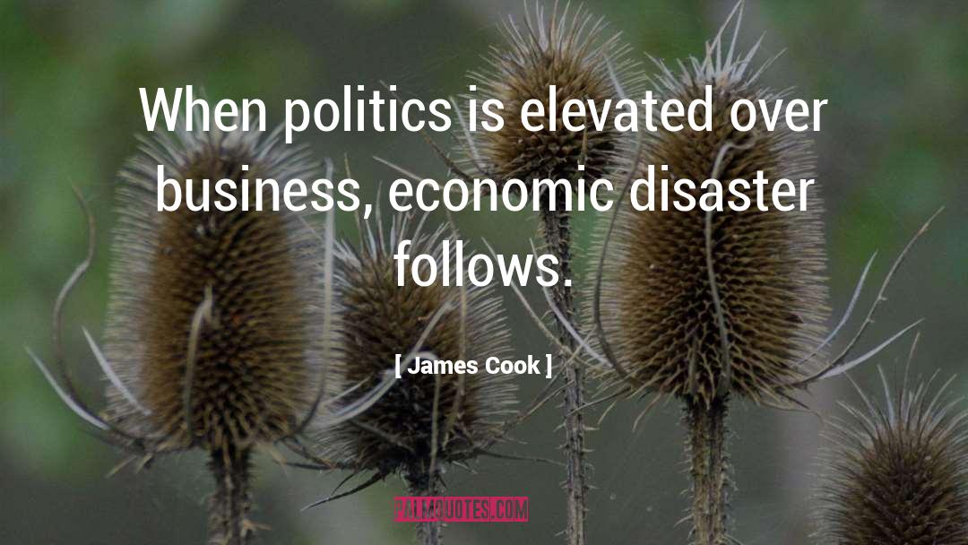 James Cook Quotes: When politics is elevated over