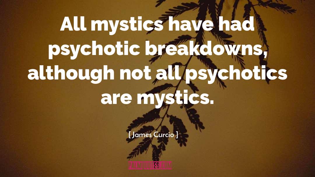 James Curcio Quotes: All mystics have had psychotic