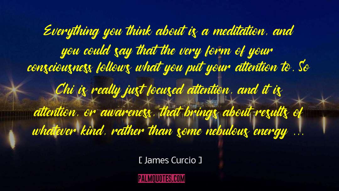 James Curcio Quotes: Everything you think about is