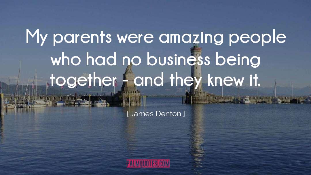 James Denton Quotes: My parents were amazing people