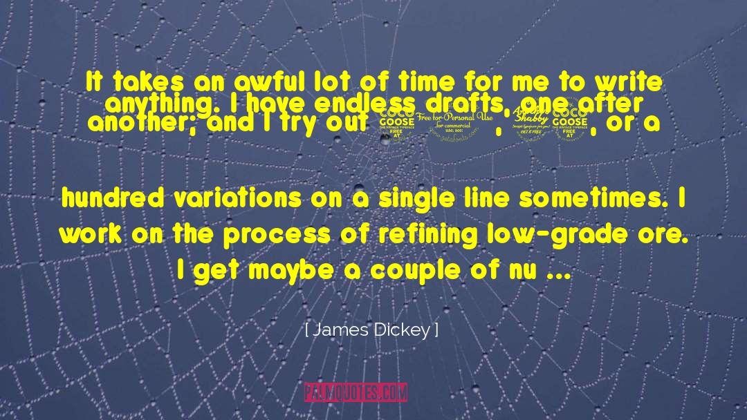 James Dickey Quotes: It takes an awful lot