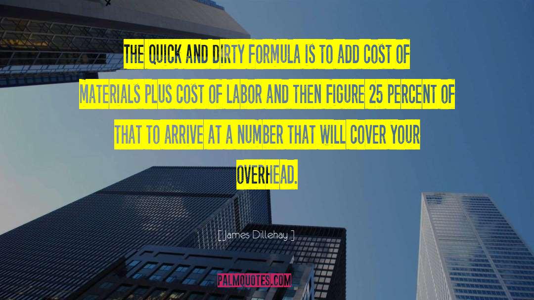 James Dillehay Quotes: The quick and dirty formula