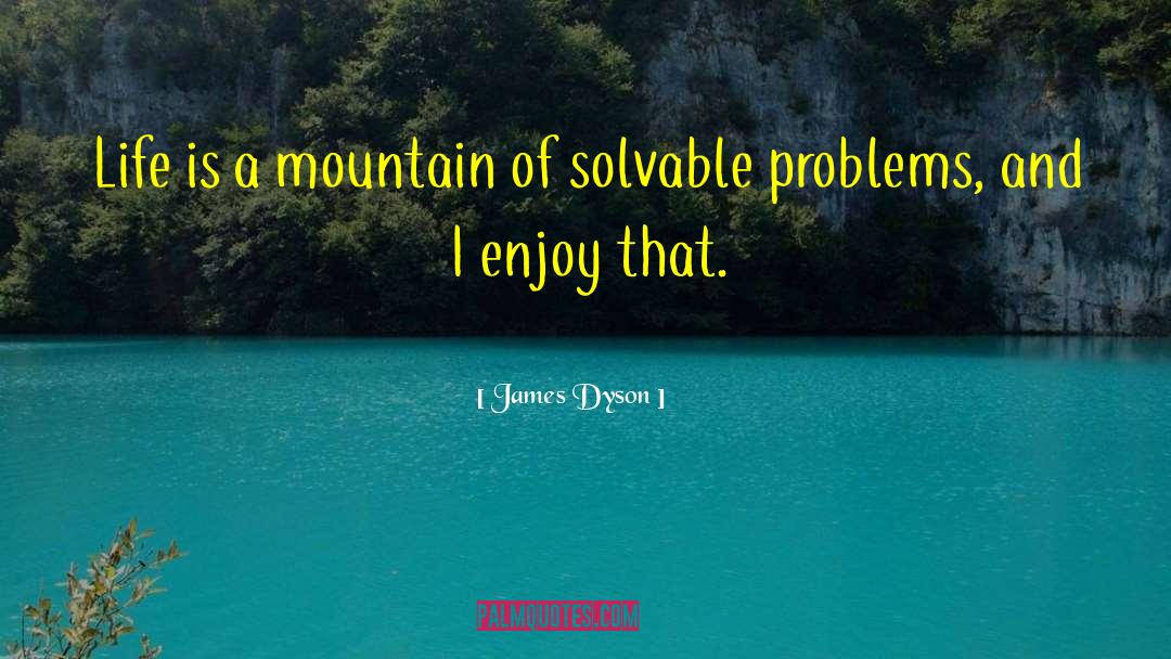 James Dyson Quotes: Life is a mountain of
