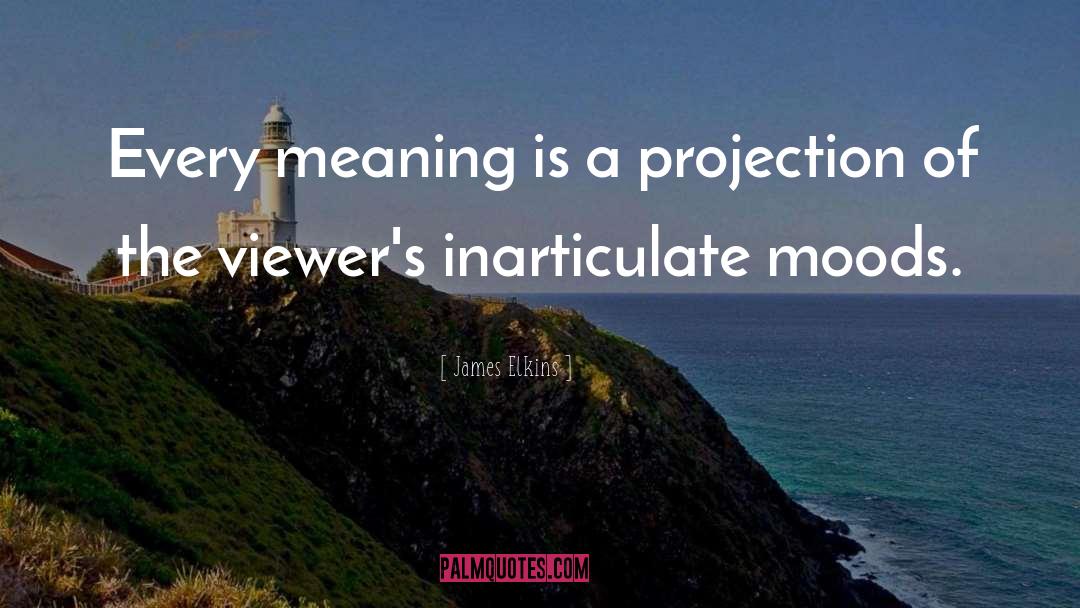 James Elkins Quotes: Every meaning is a projection