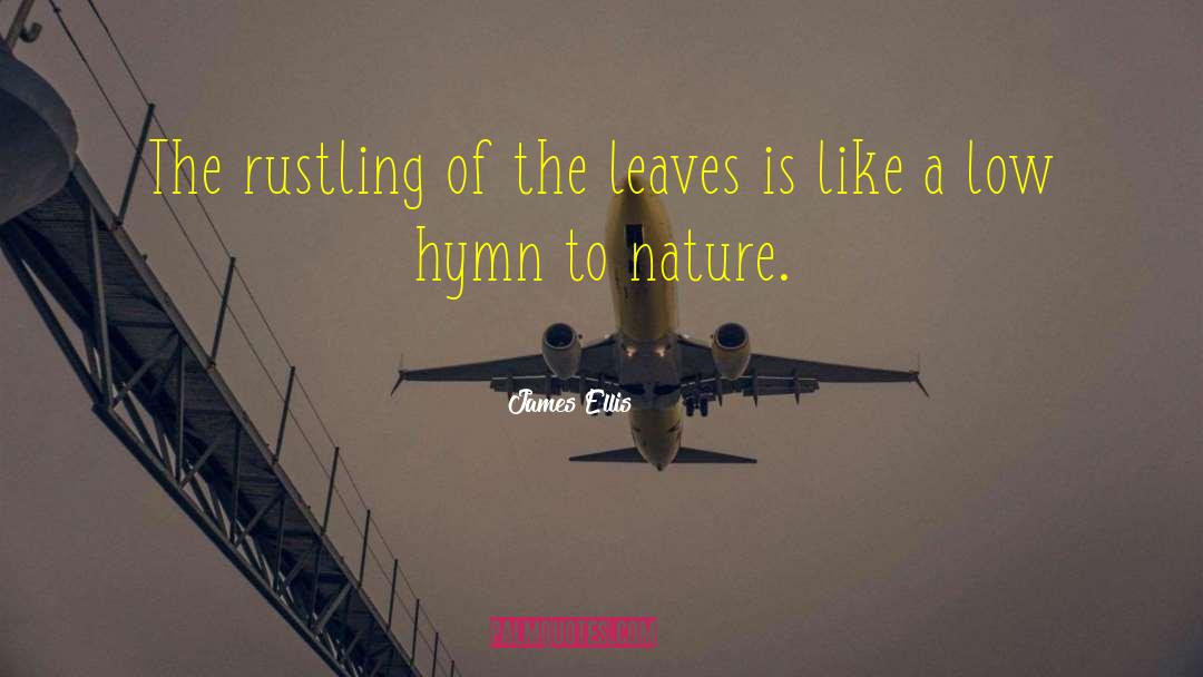 James Ellis Quotes: The rustling of the leaves