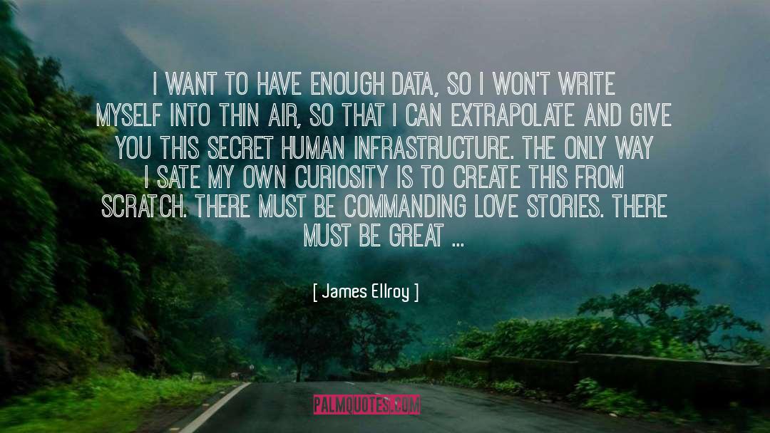 James Ellroy Quotes: I want to have enough