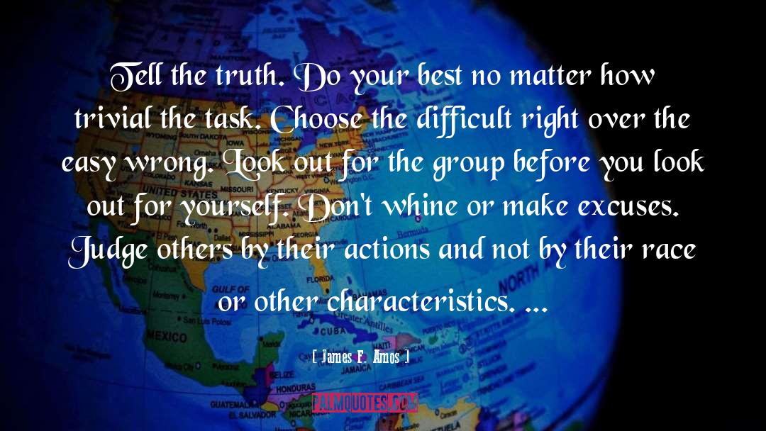James F. Amos Quotes: Tell the truth. Do your