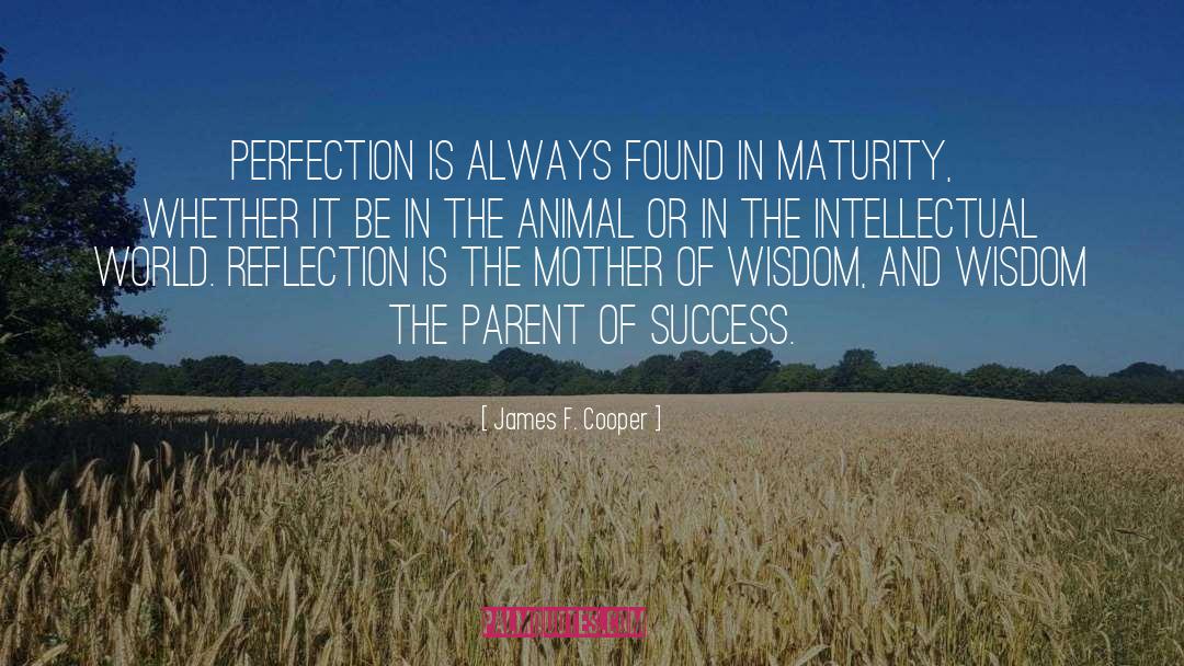 James F. Cooper Quotes: Perfection is always found in