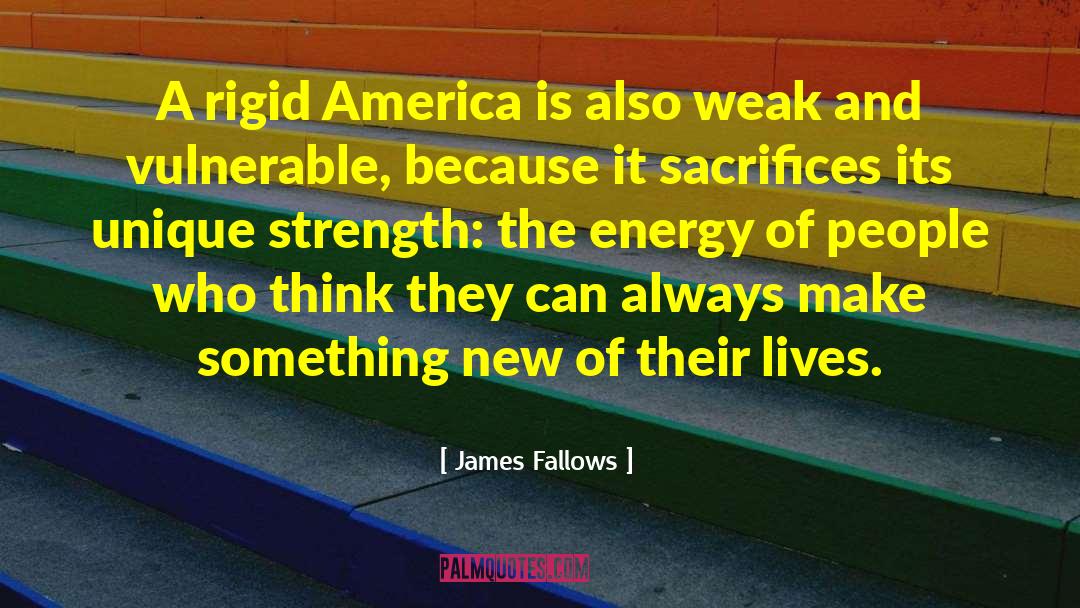 James Fallows Quotes: A rigid America is also