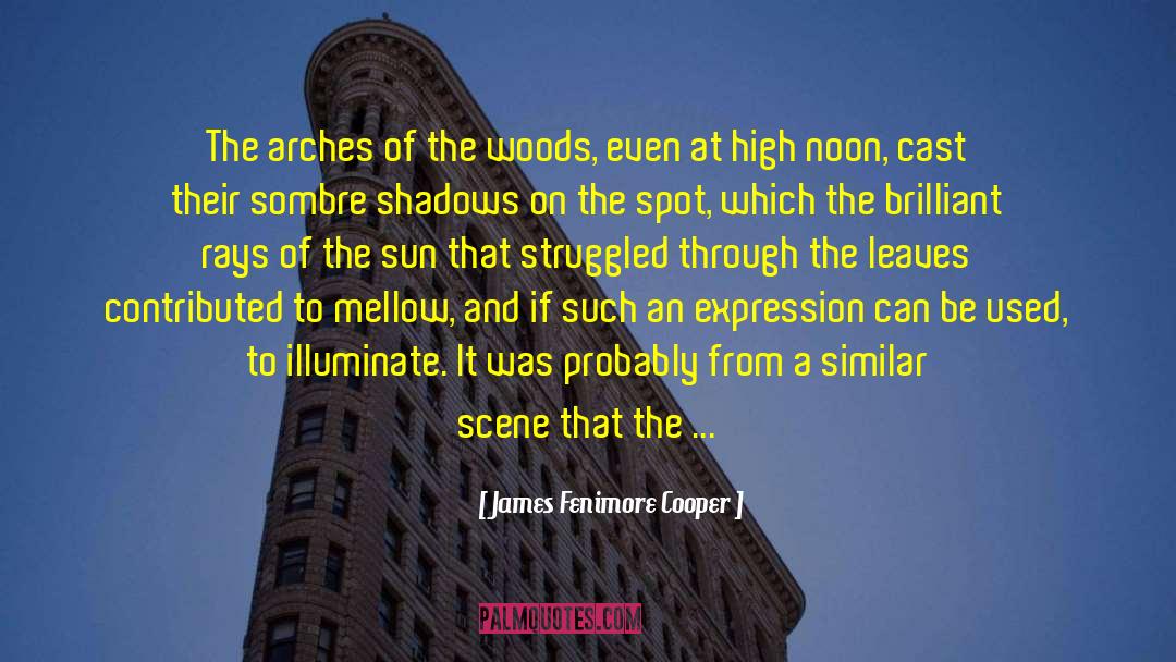 James Fenimore Cooper Quotes: The arches of the woods,