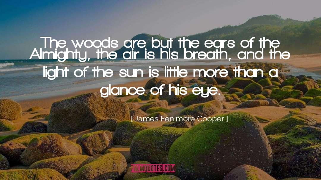 James Fenimore Cooper Quotes: The woods are but the