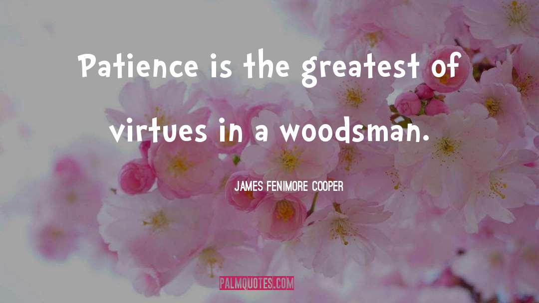 James Fenimore Cooper Quotes: Patience is the greatest of