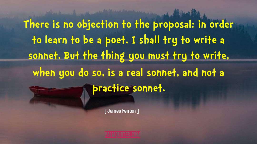 James Fenton Quotes: There is no objection to