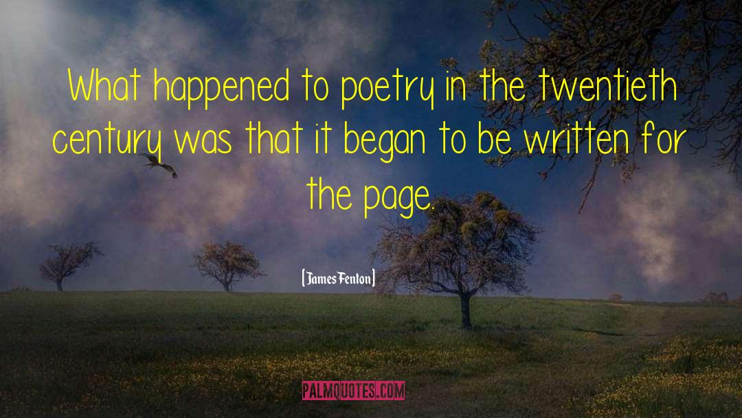 James Fenton Quotes: What happened to poetry in