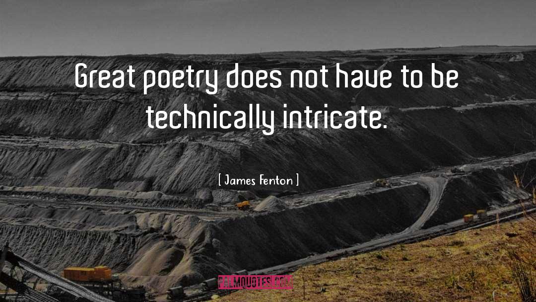 James Fenton Quotes: Great poetry does not have