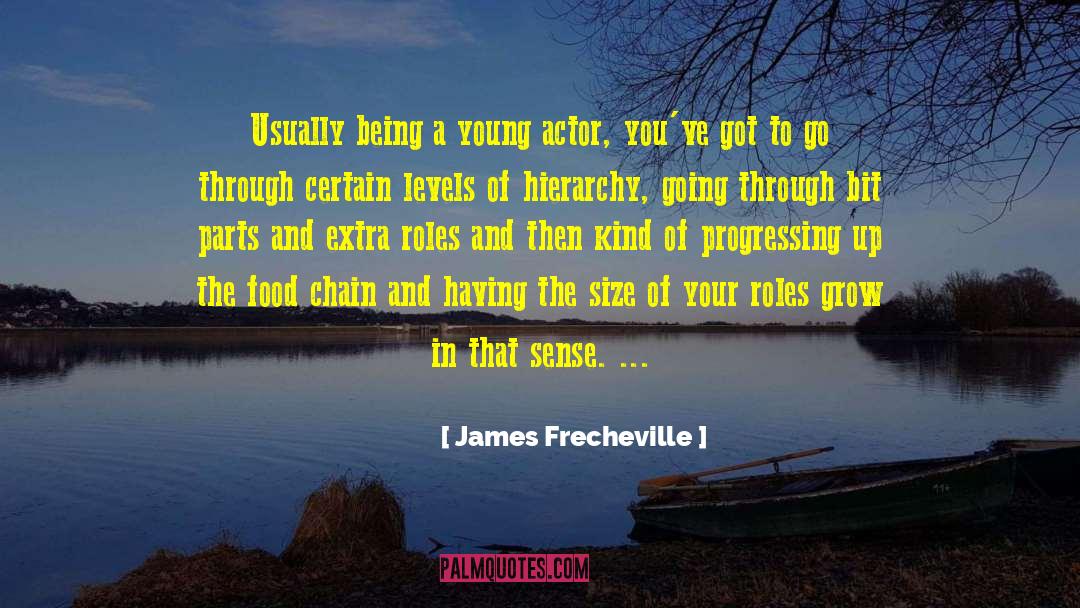James Frecheville Quotes: Usually being a young actor,