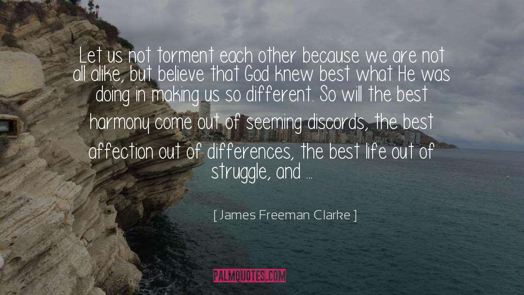 James Freeman Clarke Quotes: Let us not torment each