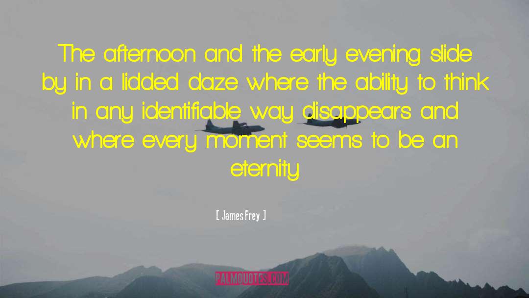 James Frey Quotes: The afternoon and the early