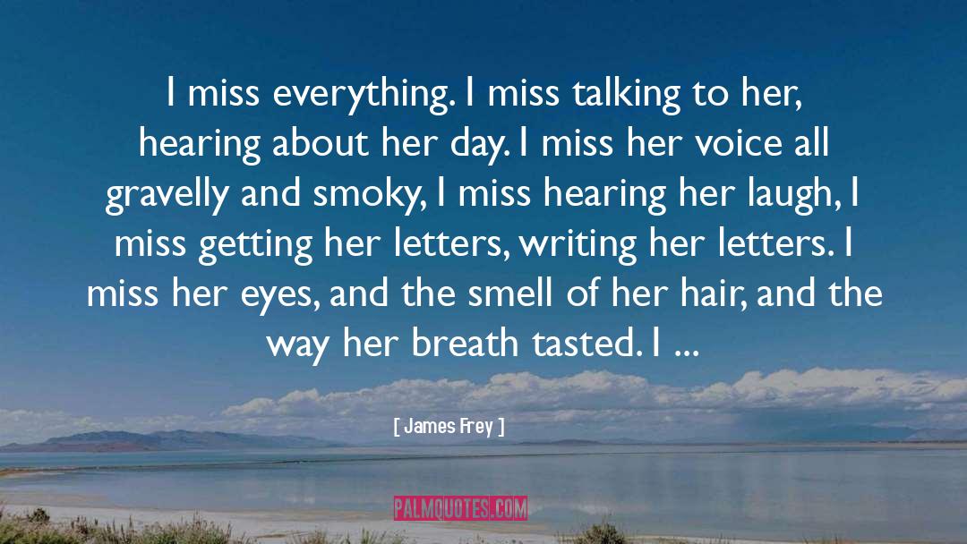 James Frey Quotes: I miss everything. I miss