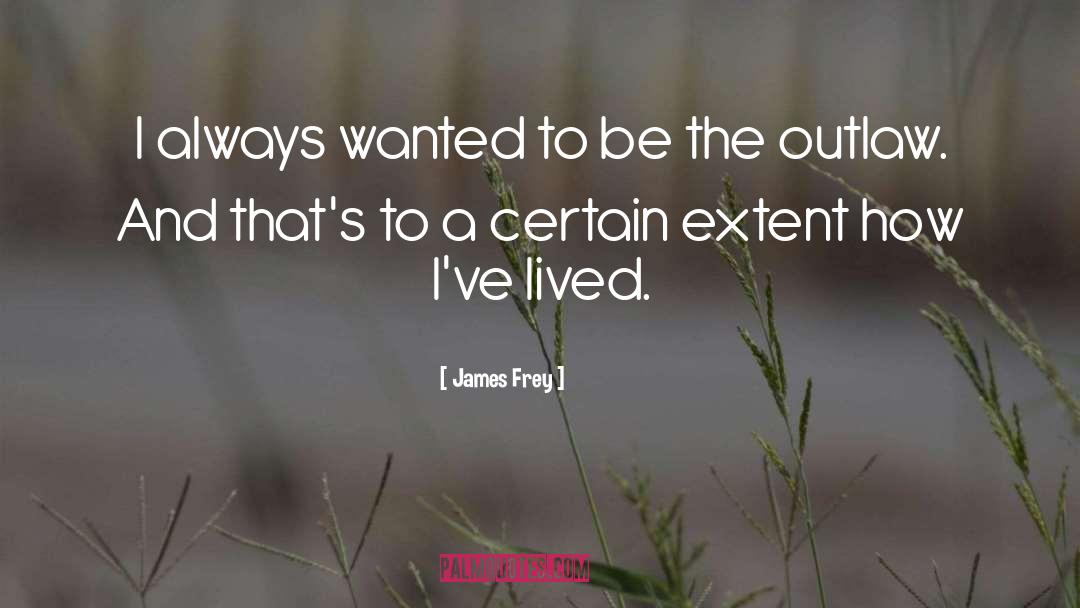 James Frey Quotes: I always wanted to be