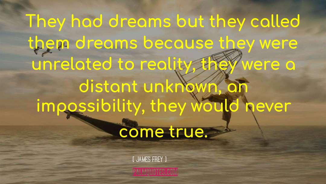 James Frey Quotes: They had dreams but they