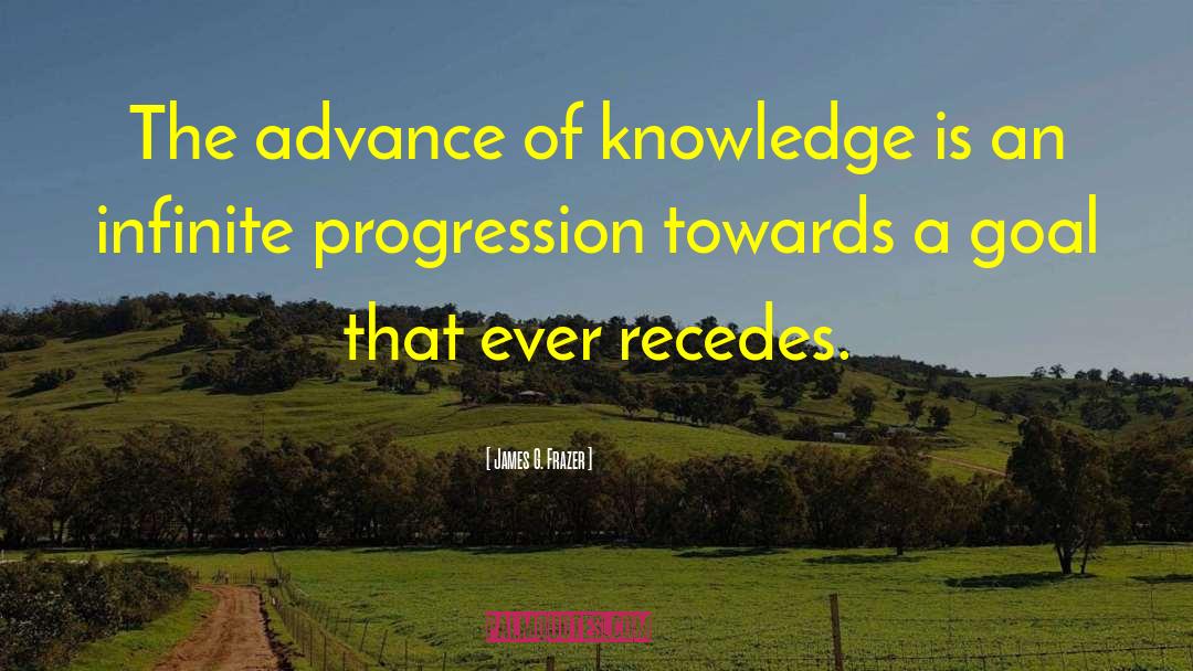James G. Frazer Quotes: The advance of knowledge is