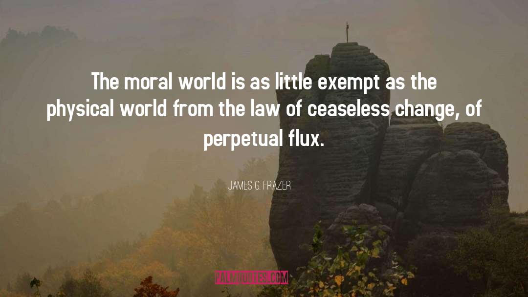 James G. Frazer Quotes: The moral world is as