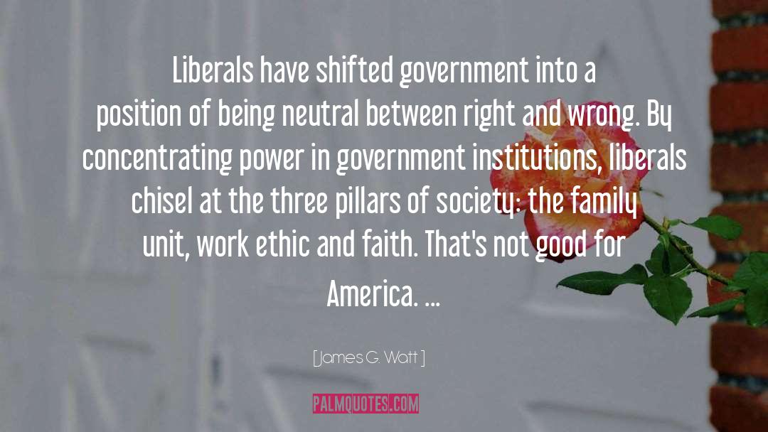 James G. Watt Quotes: Liberals have shifted government into