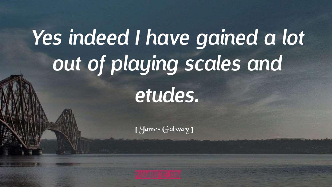 James Galway Quotes: Yes indeed I have gained